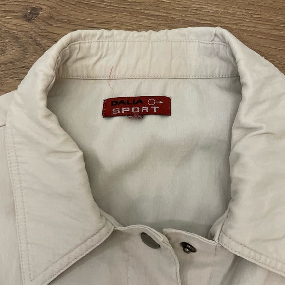 Dalia Sport Cream Utility Cargo Button Up Long Sleeve Women’s Shirt Vintage 16 - Picture 5 of 8